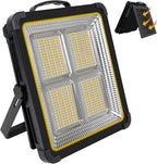 Masmejor 160W 15000mAh Rechargeable Work Light - 540 LEDs Solar Light, Stepless Dimming, USB-C Charging, IPX4 Waterproof Floodlight for Job Site, Emergency, Power Outage, Camping & Ca Repair