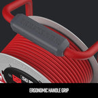CRAFTSMAN 50 Ft. Contractor Edition Retractable Extension Cord Reel with 4 Outlets & Heavy Duty 12AWG SJTW Cable