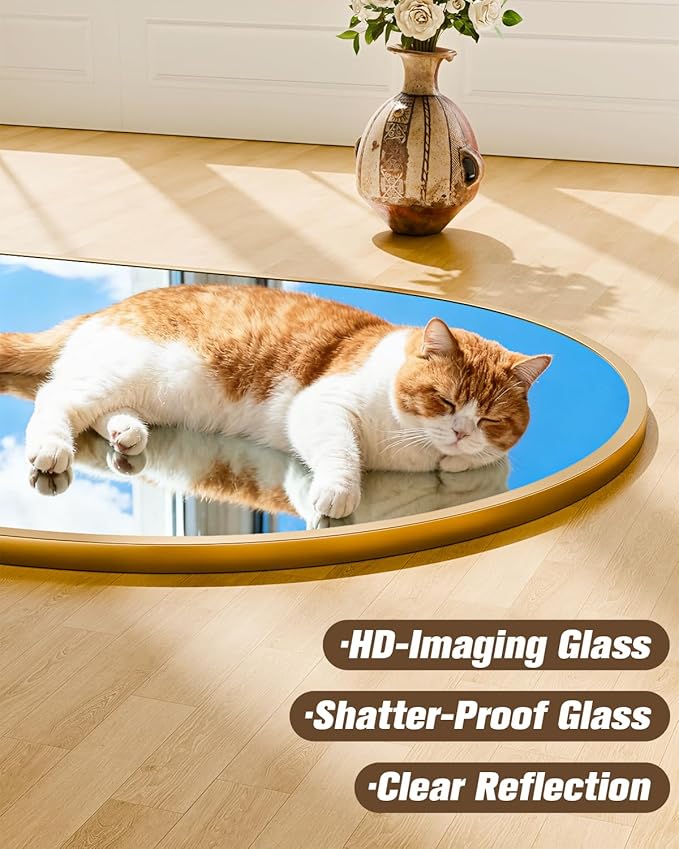 59"x20"Floor Mirror Full Length,Arched Full Length Mirror with Stand,Full Body Mirror,Hanging or Large Leaning for Bedroom Living Room Gold