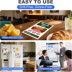 10 Pack 8.5'' x 11'' Inch Magnetic Sign Holders, Rigid Print Protectors, Paper Holder With Adhesive Tape, Plastic Document Holder For Posters Letter Paper Picture, Wall Mount Magnetic Frame for Refrigerator Window, Door, Home, Office, and Store