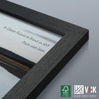 VCK 14x24 Picture Frame Set of 5,Exclusive Black Woodgrain Poster Frame with Polished Plexiglass, Wall Hanging