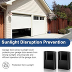 Garage Door Sensor Sun Shade Protector, Garage Door Safety Sensor Sun Shield Cover Sunlight Cover Compatible with Linear Garage Door Sensors HAE00002 LSO50 LDO33 LDO50 (2 Pack)