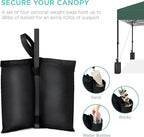 Best Choice Products 10x10ft 1-Person Setup Pop Up Canopy Tent Instant Portable Shelter w/ 1-Button Push, Case, 4 Weight Bags - Dark Green