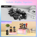 Risers Display Stands, Buffet Riser, Cubes Acrylic Display Box, Food Display Risers for Party, Acrylic Retail Display Stand, Nesting Showcase Display Riser, Craft Show Display Stand (3PCS-Iridescent)