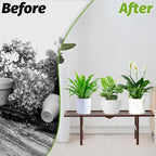 2 Pack Metal Plant Stand Outdoor Indoor, 1 Tier Folding Tiered Corner Flower Display Holder Shelf, Stackable Heavy Duty Multiple Plant Rack for Windowsills Patios Balconies, Brown