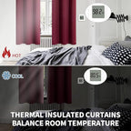 BGment Blackout Curtains for Bedroom - Grommet Thermal Insulated Room Darkening Curtains for Living Room, Set of 2 Panels, Each 46 x 63 Inch, Burgundy Red