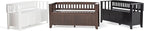 SIMPLIHOME Acadian Entryway Storage Bench - 48 inch Wide Solid Wood Hallway Seat in Black, Transitional Bench for Entryway or Living Room with Lift-Up Lid and Spacious Storage