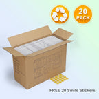 MEBRUDY 12x9x4 Shipping Boxes, 20 Pack White Literature Mailer Corrugated Cardboard Box for Small Business Mailing Packaging