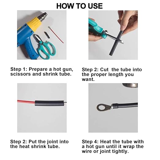 3/4 inch (Diameter) 3:1 Waterproof Heat Shrink Tubing Kit, Large Marine Dual Wall Adhesive Shrinkable Wire Wrap Tube, Insulation Sealing Wear-Resistant Cable Protector by YUKSY (4ft, Black)
