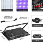 2 Pack 500W LED Black Lights,Outdoor Flood Blacklight Light with Plug, IP66 Waterproof 395nm to 410nm forGlow in The Dark, Dance Party, Stage Lighting, Body Paint, Fluorescent Poster, Neon Glow