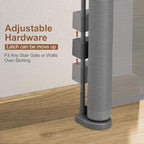 100 inch Retractable Baby Gates 34 inch Tall, Retractable Gate with Reinforced Strip Design to Prevent Crawling Through, 8 FT Extra Wide Retractable Dog Gate for Indoor/Outdoor