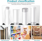 Baluue 6 Pack Clear Magnetic Shelf Dividers PVC Plastic L Shaped Separators 12cm Tall Shelf Divider for Wire Shelving Closet Organization Retail Display Rack Cabinet Goods Bins