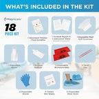First Response Spill Kit - Be OSHA Compliant | Bloodborne Pathogen & Vomit Cleanup Kit: Comprehensive Spill Response for Bodily Fluids, Ideal for Schools, Restaurants, clinics (3 Pack)