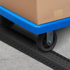 VEVOR Thermoplastic Rubber Drop Over Cable Cover Ramp, 2,000 lbs/axle Load Capacity, Heavy Duty TPR Cable Hose Protector Ramp, Floor Cord Cover for High Walking Traffic Areas Home Office Warehouse