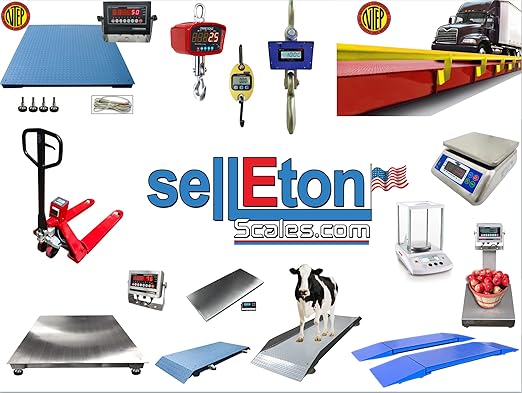 SellEton SL-915-SS NTEP/Legal for Trade Stainless Steel Wash-Down Bench Scale with Free Software 10" X 10" (60 lbs X 0.002 lb)
