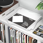 Facmogu 20PCS Vinyl Record Dividers, Upgrade Thicker 12" Plastic Vinyl Record Divider, Reusable DIY Blank Album Vinyl Separators for LP DVD Record Organization, Writable 33 RPM Record Dividers - White