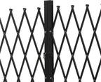 Double Folding Security Gate 5.25' H x 9.84' W Iron Accordion Security Gate Flexible Expanding Security Gate 360° Rolling Barricade Scissor Door with Padlock for Entry Security, Garage, Warehouse