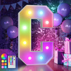 imprsv 3FT Colorful Marquee Letters C, 18 Colors Large Light up Letters Alphabet Sign with Remote, Big Marry Me Sign, Birthday Party Decorations Anniversary Wedding Decoration