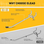 ELEAD 55-Piece 4 Inch Pegboard Hooks, Heavy Duty Peg Board Organizer Accessories, Peg Board Tool Hangers Fit for 1/4" and 1/8" Pegboard Hanging Tools Garage, Workshop, and Craft Storage