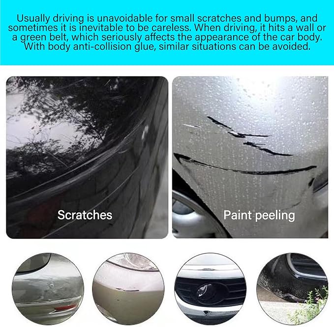 8 Packs Anti-Collision Patch Car Bumper Guard Strip Anti-Scratch Bumper Protector Trim Universal Rear Bumper Protector Car Door Edge Guards Car Side Door Edge Guards Protector (Clear)