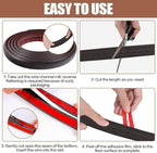 Floor Cord Cover Self Adhesive Cord Hider,3.3FT Cable Management, Extension Strip Protector for Wires, Prevent Cable Trips for Offices, Gyms, Exhibitions Cavity:0.51"(W) x 0.3"(H) Black Wood