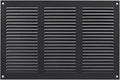 Repa Market 12x8 Inch Air Vent Cover/Anthracite Galvanized Steel Louvered Grill Cover with Mesh Screen/Wall or Ceiling Vent/Durable Flush Mount HVAC Register for Indoor and Outdoor Ventilation