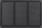 Repa Market 12x8 Inch Air Vent Cover/Anthracite Galvanized Steel Louvered Grill Cover with Mesh Screen/Wall or Ceiling Vent/Durable Flush Mount HVAC Register for Indoor and Outdoor Ventilation