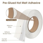 BEVTEE Club Melamine Edge Banding, 1.5 inch x 50ft Wood Veneer Roll Pre-glued, Flexible Melamine Iron-on Veneer Edge Band for Plywood & Furniture Edging, for Cabinet Repair & Furniture Restoration