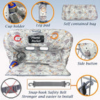 Shopping Cart Cover for Baby Grocery Cart Cover for Baby boy and Baby Girl, High Chair Cover for Baby and Toddler, Baby Registry Gift - Waterproof - Extra Large - Cotton - Double Sided (Gray)