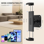 Tablet Wall Mount, Aluminum iPad Wall Mount Holder, 360° Rotation Adjustable Wall Holder Compatible with iPad Pro, Mini, Galaxy Tab, Surface Pro, Kindle, All 4.7-13" Tablets and Phones