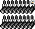Track Lighting Heads, Dimmable 10W 4000K Cool White Bright LED Track Lighting Fixtures for Accent Retail Kitchen Artwork,120V Linear Track Light H Type-CRI90+ 24° Black- 16 Pack