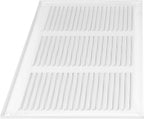 Repa Market 12x8 Inch Air Vent Cover/White Galvanized Steel Louvered Grill Cover with Mesh Screen/Wall or Ceiling Vent/Durable Flush Mount HVAC Register for Indoor and Outdoor Ventilation