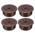 uxcell 4 Pcs Desk Grommet, 2.09 inch 53mm Desk Cable Hole Cover Wire Hole Insert for Home Office Table Cabinet Cord Organizer, Coffee