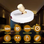 Battery Operated Spotlights, Cordless Picture Light, Dimmable Accent Lighting, Wireless LED Puck Lights, Stick on Lights with Remote for Plant Photo Painting Art Dartboard Portrait