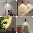 LED Ceiling Picture Lights with 6000mAH Rechargeable Battery Powered, Cordless Painting Wall Lamps Sconces with 4 Brightness&Color Temp,CRI≥95, Indoor Spotlight for Art Display Photo Portraits Gallery