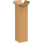 BOX USA 8x8x30 Tall Corrugated Boxes, Tall, 8L x 8W x 30H, Pack of 25 | Shipping, Packaging, Moving, Storage Box for Home or Business, Strong Wholesale Bulk Boxes