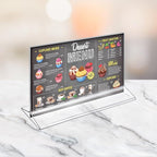 Azar Displays 142718 11-Inch Width by 7-Inch Height Top-Load Acrylic Sign Holder, 10-Pack
