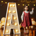 imprsv 4FT Marquee Light Up Letters A, Large Light Up Letters for Anniversary Weeding Room Decor, Big Letters for Party Decorations, Marry Me Light Up Letters, Foam Letter