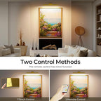 Picture Lights Wall Light 16in CCT Gallery Light | Battery Operated, Timer, Remote Control, Adjustable Brightness, Long Lasting, for Wall, for Paintings, for Living Room, Art, Dartboard, Decor