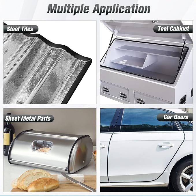 Rubber Edge Trim, Self Adhesive 1/16" U Channel Edge Trim, Fit from 0 to 5/65", Sharp Edge Protector for Sheet Metal Parts, Car Doors, Length 100Ft, Black Color