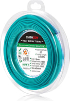 Chanzon 2:1 Ratio 3/16" (5mm) Heat Shrink Tubing 8Ft Roll (2.5M Total Length) Green Polyolefin Sleeving Wrap Shrinking 2 to 1 1pcs