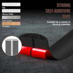 Floor Cord Cover Self Adhesive Cord Hider,3.3FT Cable Management, Extension Strip Protector for Wires, Prevent Cable Trips for Offices, Gyms, Exhibitions Cavity:0.51"(W) x 0.3"(H) Black