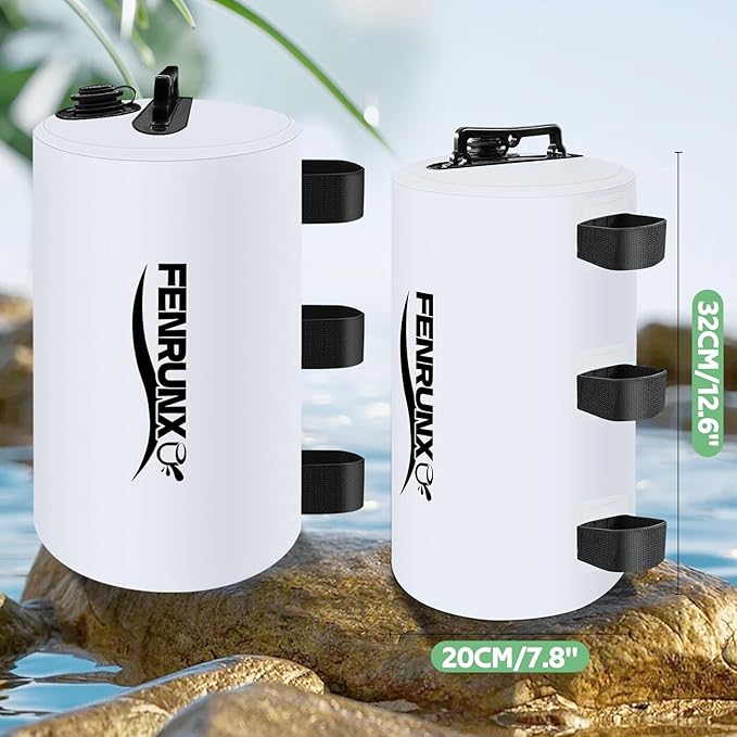 Canopy Water Weight Bag,176 LBS Gazebo Tent Water Weights Set of 8 Leg Weights for Carport, Pop Up Canopy,Tent,Gazebo,White