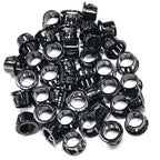 40 pcs Black Snap Bushing 1/2" (13 mm) Mounting Diameter, Plastic Cable Hole Grommets for Wiring, Round Nylon Snap in Locking Electrical Wire Cord Hose Tubing Bushings Grommets Protectors