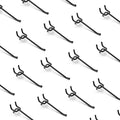 HUHOLE Black Pegboard Hooks 4 Inch, 25PC, Heavy Duty Pegboard Hooks, Fit 1/4" Peg Board