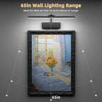 Lightbiz Picture Light, 15.35inch 5400mAh Rechargeable Picture Lights for Wall Battery Operated Wall Lights with Remote, 3 Colors Paintings Light Dimmable Art Light for Artwork, Gallery(Black)