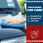 Blue Microfiber Towels Bulk-400 Pack, Cleaning Cloths Bulk, Microfiber Towels for Cars, Cleaning Rags Blue (12x12 inches)