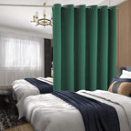 BGment Christmas Sliding Door Curtain 120 X 96 Inches, Wide Thermal Blackout Curtains Room Darkening Room Divider Window Curtain, 1 Panel, Emerald, 96 Length X Wide 120