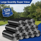 30-35 Gallon Black Trash Bags 120 Count - 32" x 37" Large Garbage Bags, 30+ Gallon Strong Trash Can Liners for Home, Commercial Use,Yard Waste, Bulk