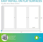 Ghent 48"x72" 3-Door Outdoor Enclosed Vinyl Bulletin Board, Shatter Resistant, with Lock, Satin Aluminum Frame - Ivory (PA34872VX-185), Made in the USA